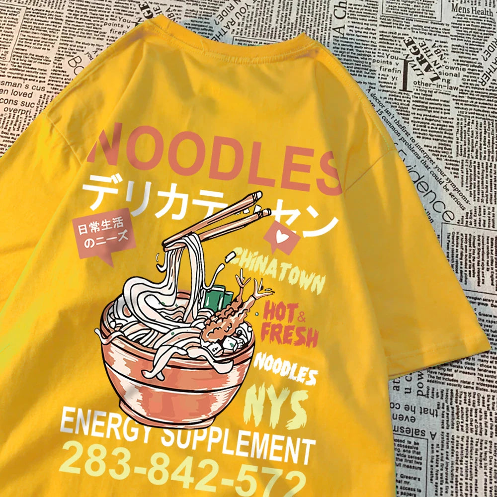 Anime Noodies Tee Yellow-Back