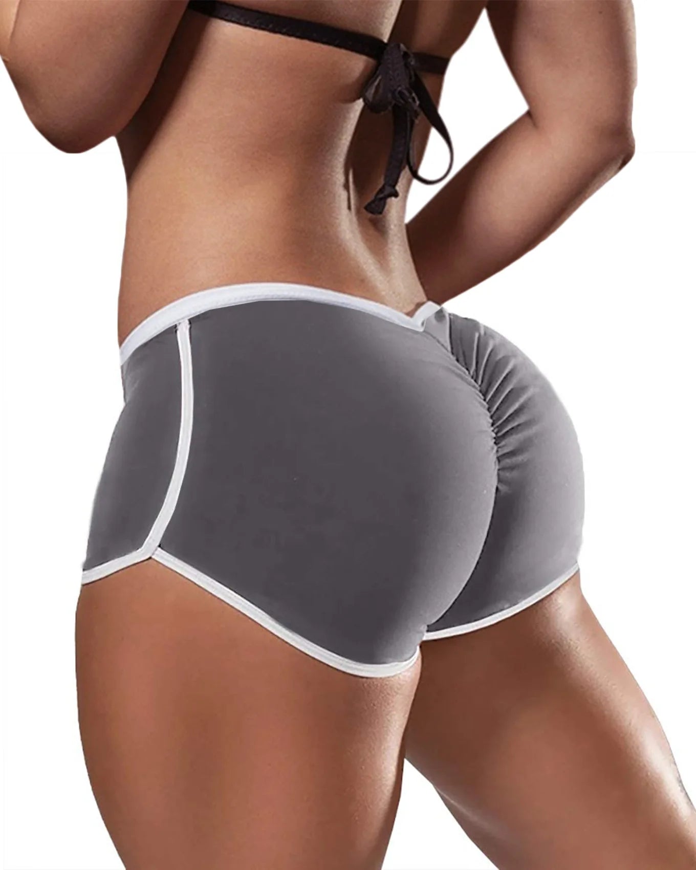 Low Waist Sport Shorts For Women GRAY