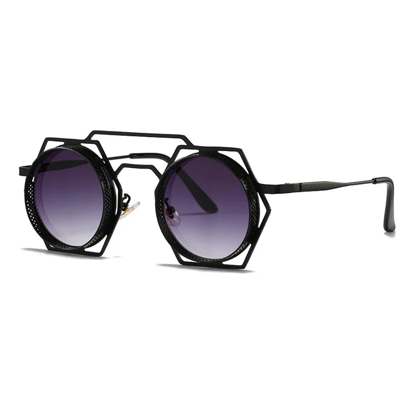 Steamers Round Shades Black-Gray As the picture