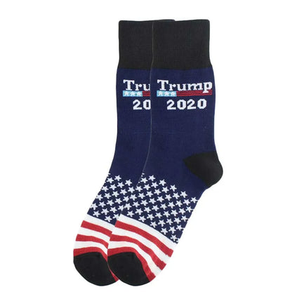 2024 President Donald Trump Spoof Funny Socks Men Women Character Abstract 3D Fake Hair Trump Crew Sokken Homme Dropship 12