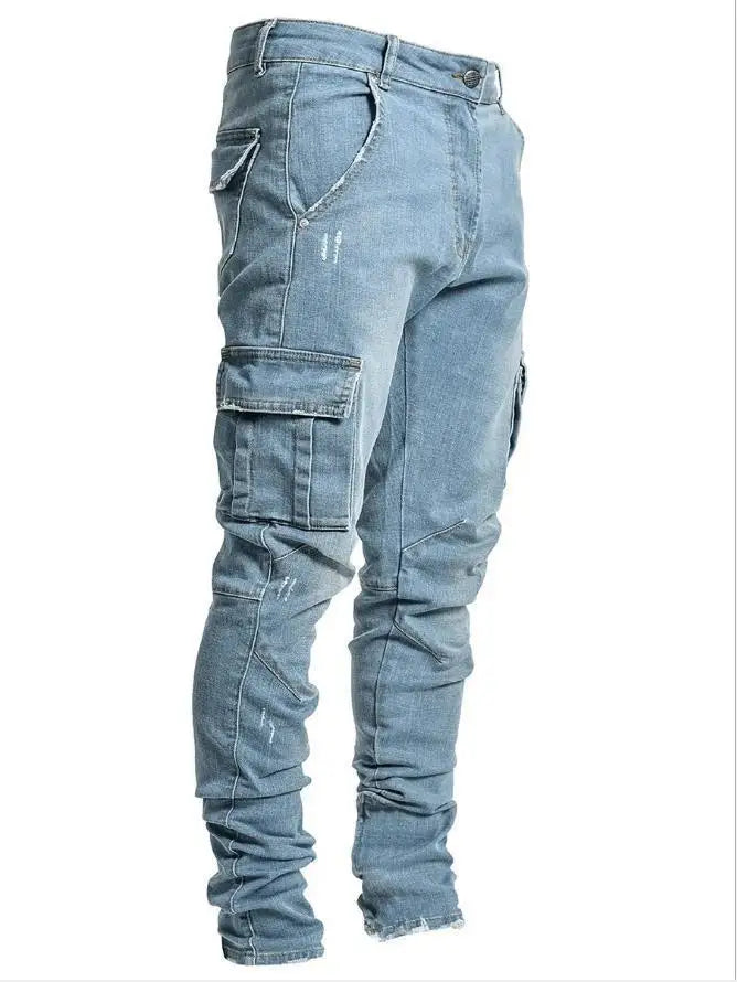 Videotape Denim Cargo Pants Image Color 6