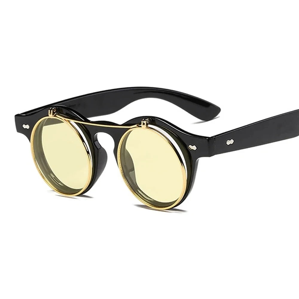 Essential Round Shades 3-Black-Yellow As Picture