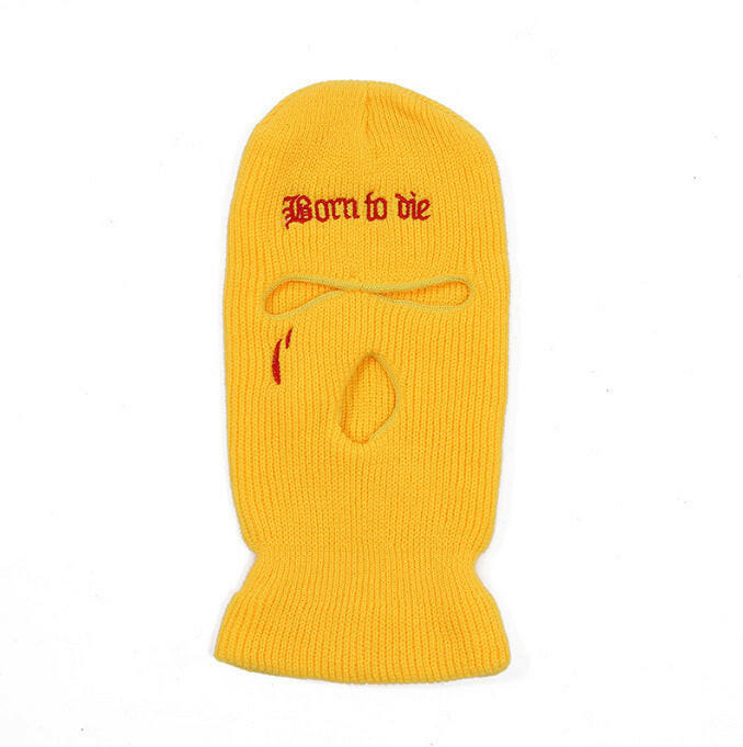 Neon Balaclava Three-hole Ski Mask Tactical Mask Full Face M Yellow