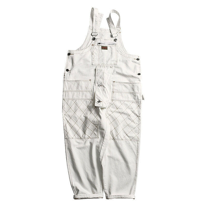 One-piece overalls White