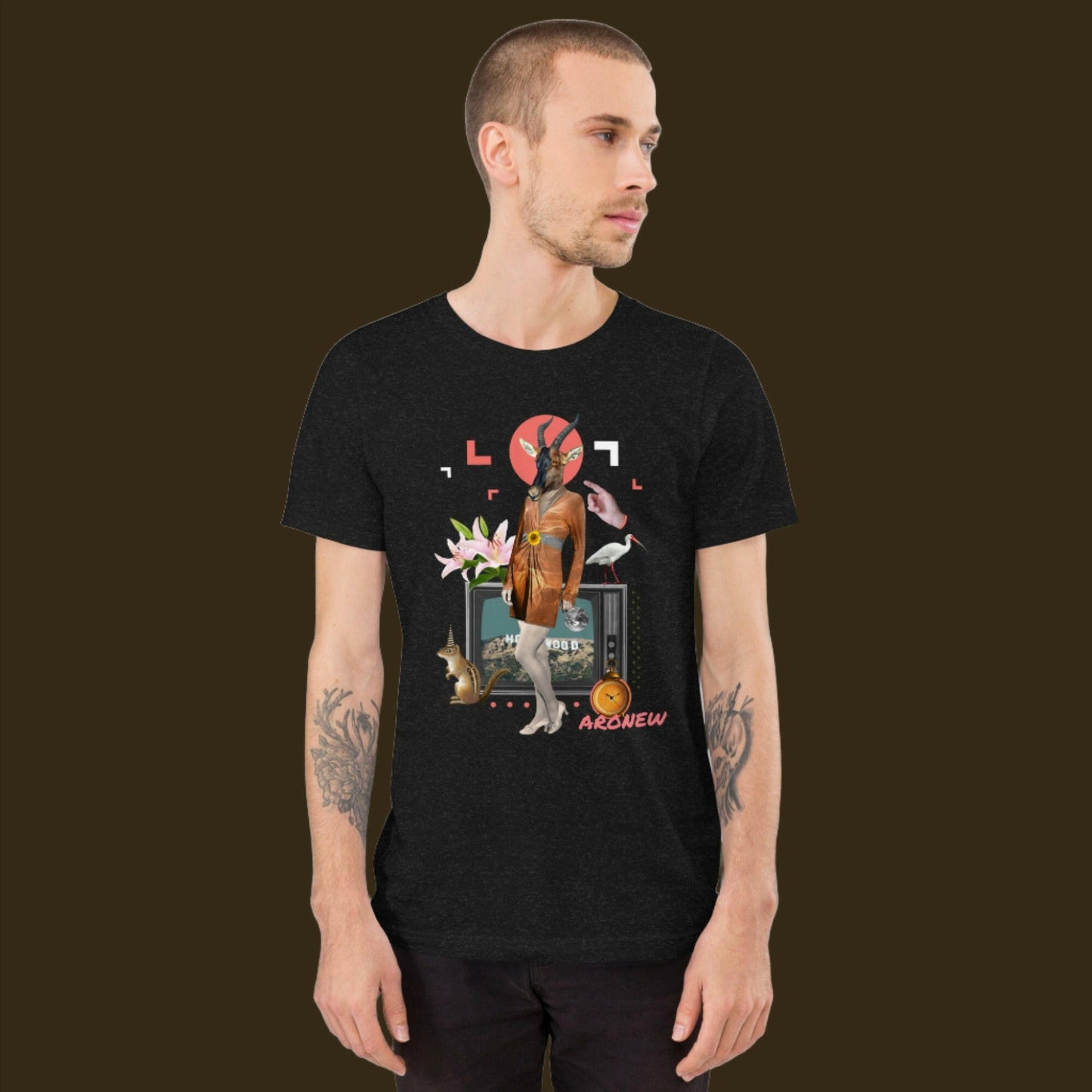 Aronew - Surrealism Tee Black Heather