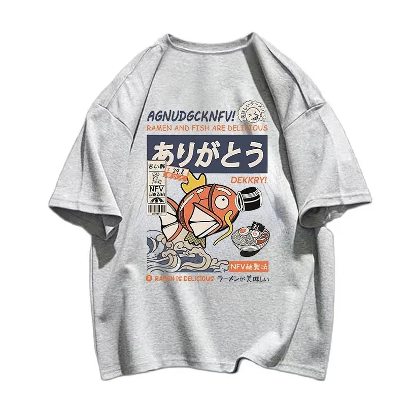 Kanji Oversized Tee Grey