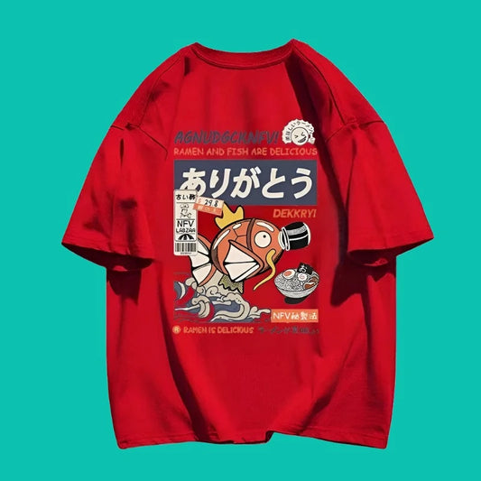 Kanji Oversized Tee Red