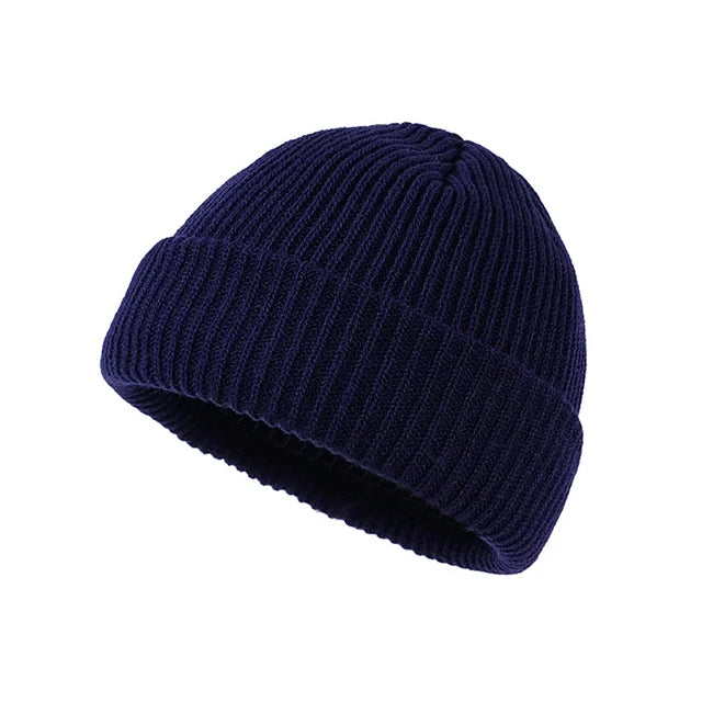 High Chances Color Beanie Navy Blue One Size