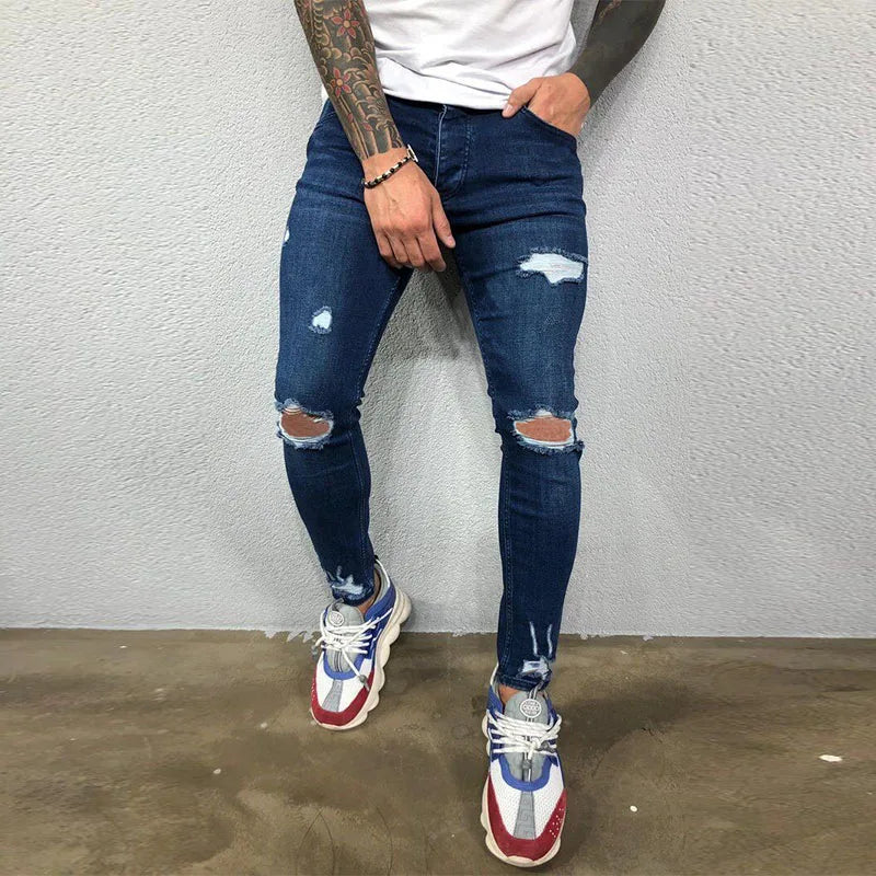 The Bends Slim FIt Distressed Pants 8812 Blue