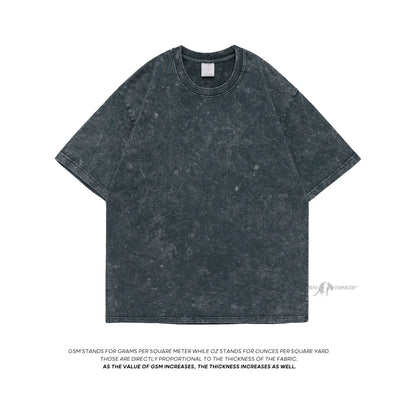 Acid Washed Mens T-shirt DarkGray