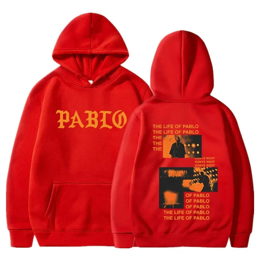 Life of Pablo Streetwear Hoodie Red