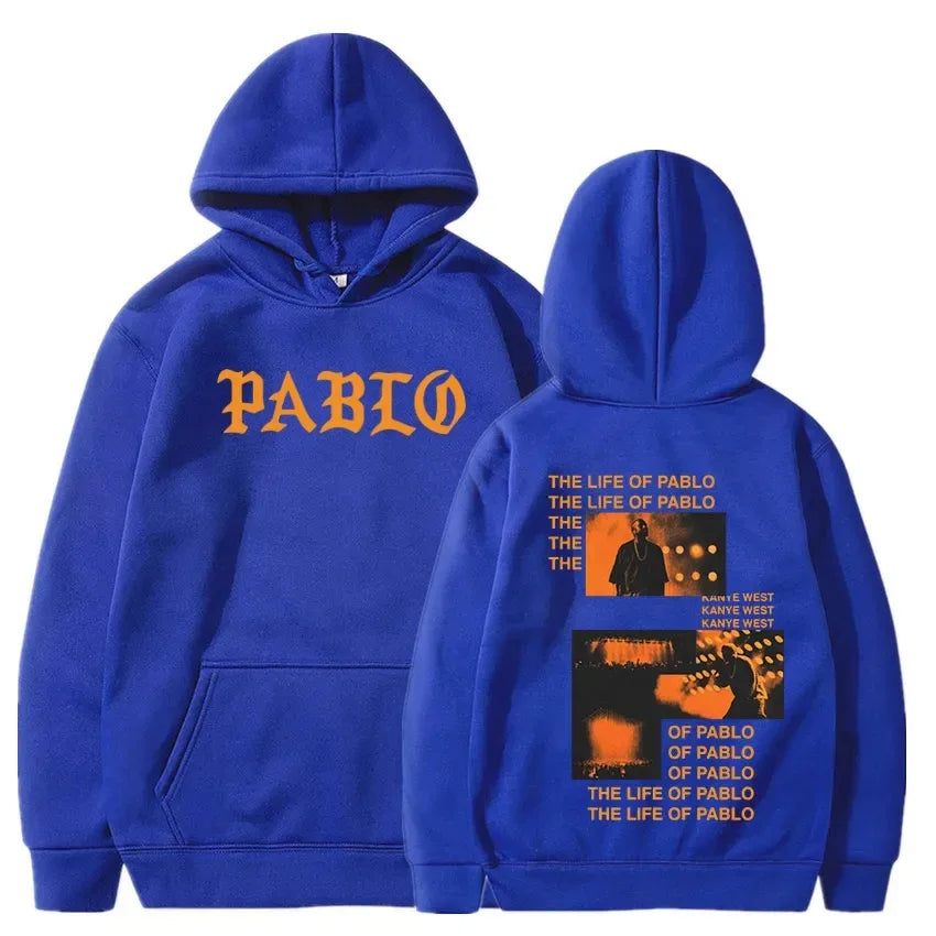 Life of Pablo Streetwear Hoodie Blue