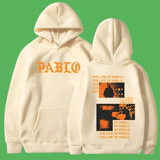 Life of Pablo Streetwear Hoodie Cream